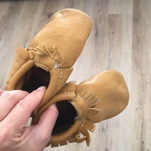 Freshly Picked butterscotch Moccs size 7